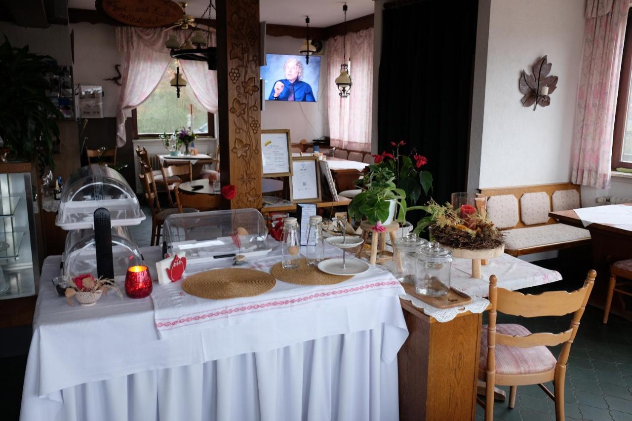 Café Pension Sonnenkanzel Staatsbad Brückenau Exterior foto