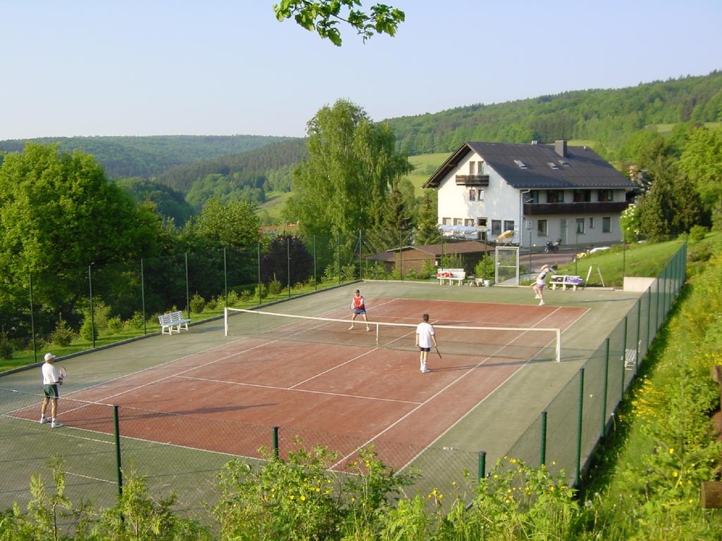 Café Pension Sonnenkanzel Staatsbad Brückenau Exterior foto